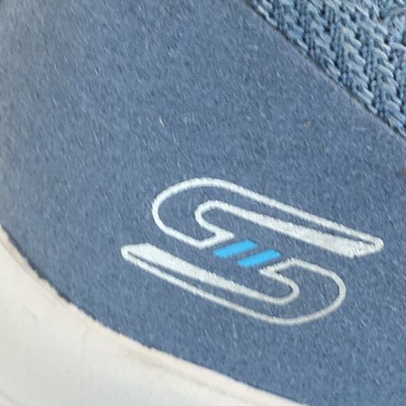 Skechers Womens Arya Blue Slip-on Sneaker Size 9 - Picture 7 of 16